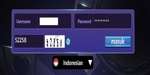 masuk dengan username dan password yang tepat